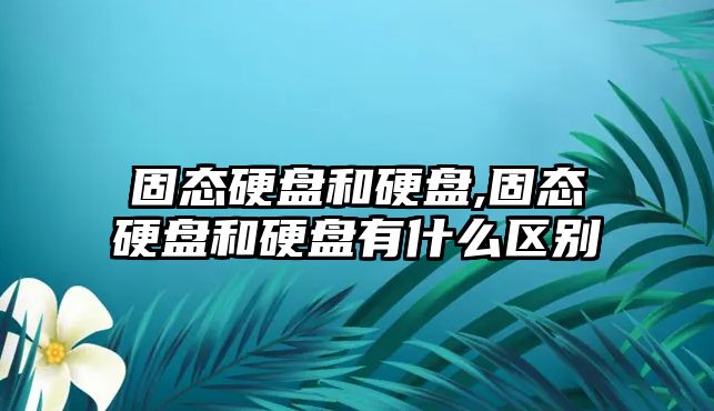 固態(tài)硬盤(pán)和硬盤(pán),固態(tài)硬盤(pán)和硬盤(pán)有什么區別
