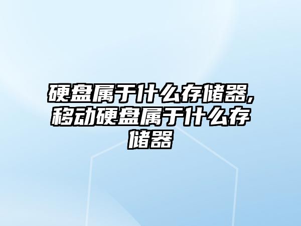 硬盤(pán)屬于什么存儲器,移動(dòng)硬盤(pán)屬于什么存儲器