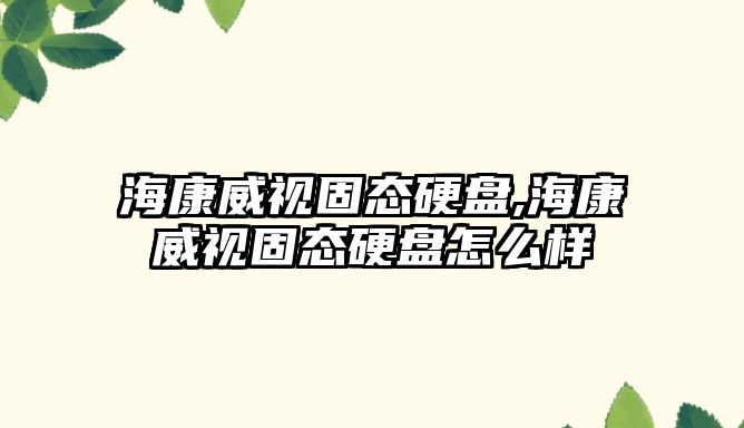 ?？低暪虘B(tài)硬盤(pán),?？低暪虘B(tài)硬盤(pán)怎么樣