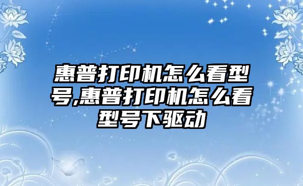惠普打印機怎么看型號,惠普打印機怎么看型號下驅動(dòng)