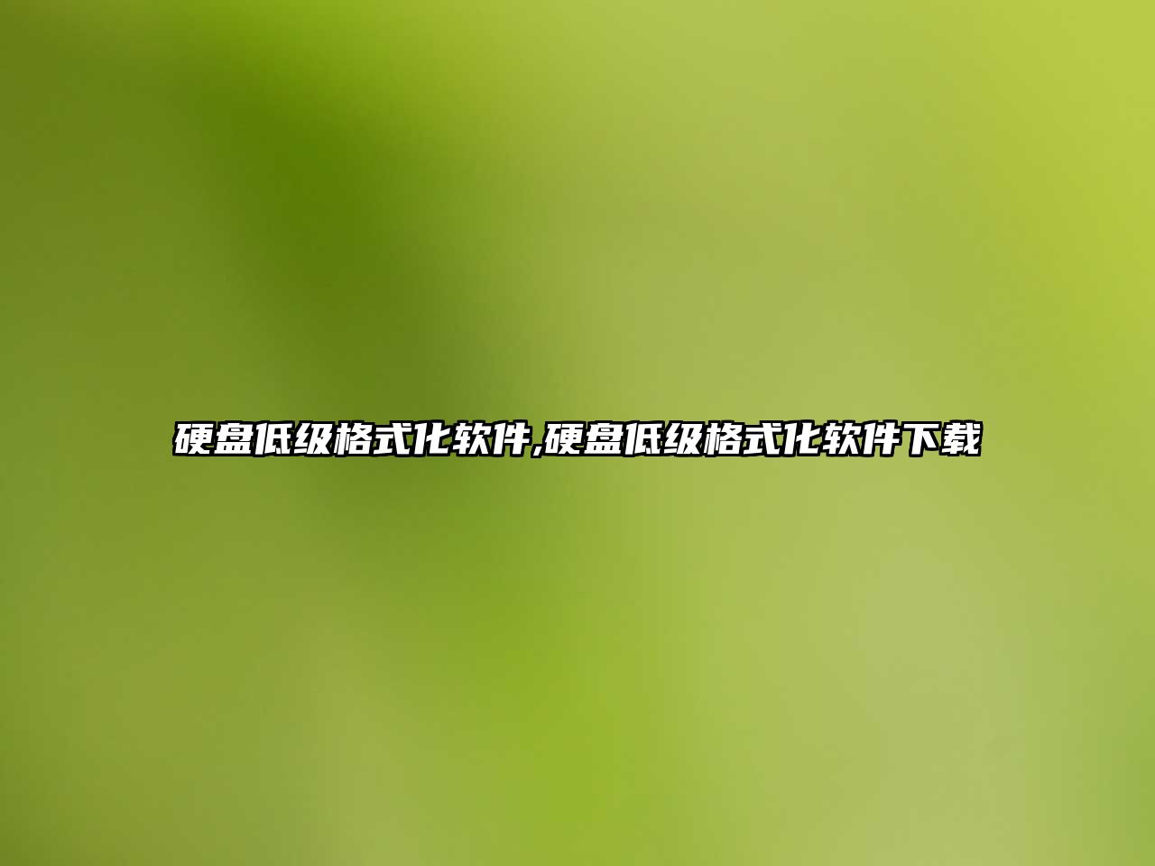 硬盤(pán)低級格式化軟件,硬盤(pán)低級格式化軟件下載