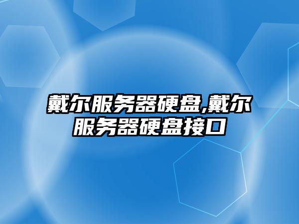 戴爾服務(wù)器硬盤(pán),戴爾服務(wù)器硬盤(pán)接口
