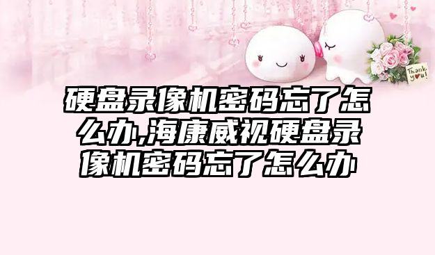 硬盤(pán)錄像機密碼忘了怎么辦,?？低曈脖P(pán)錄像機密碼忘了怎么辦