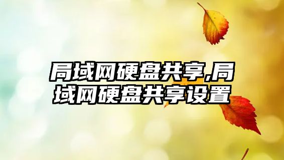 局域網(wǎng)硬盤(pán)共享,局域網(wǎng)硬盤(pán)共享設置