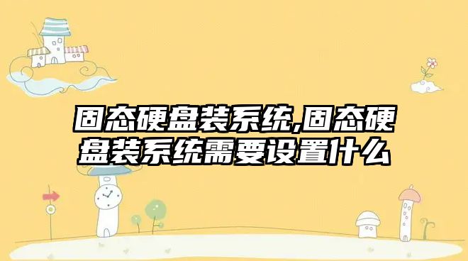 固態(tài)硬盤(pán)裝系統,固態(tài)硬盤(pán)裝系統需要設置什么