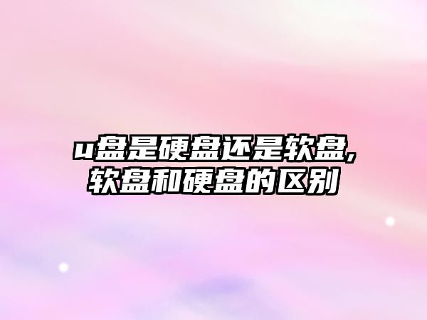 u盤(pán)是硬盤(pán)還是軟盤(pán),軟盤(pán)和硬盤(pán)的區別