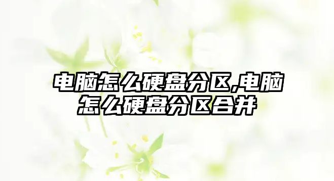 電腦怎么硬盤(pán)分區,電腦怎么硬盤(pán)分區合并