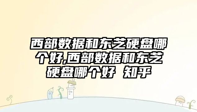 西部數據和東芝硬盤(pán)哪個(gè)好,西部數據和東芝硬盤(pán)哪個(gè)好 知乎