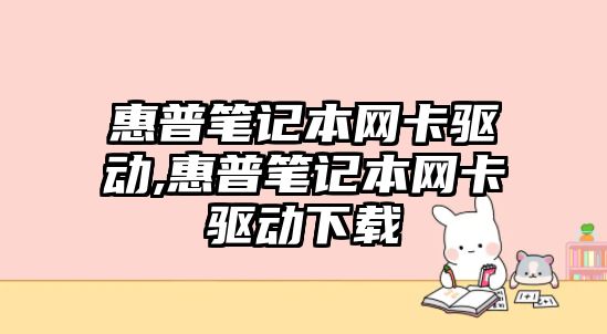 惠普筆記本網(wǎng)卡驅動(dòng),惠普筆記本網(wǎng)卡驅動(dòng)下載