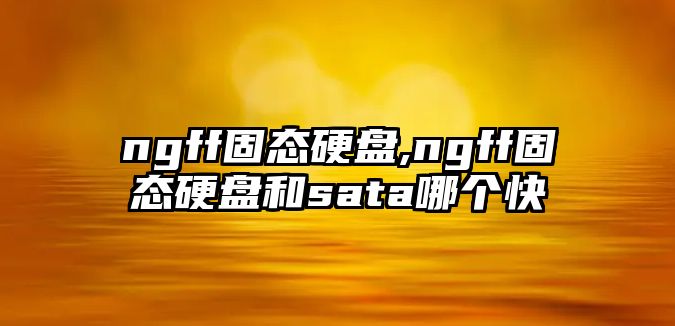 ngff固態(tài)硬盤(pán),ngff固態(tài)硬盤(pán)和sata哪個(gè)快