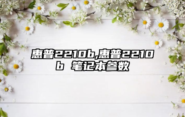惠普2210b,惠普2210b 筆記本參數