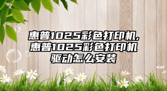 惠普1025彩色打印機,惠普1025彩色打印機驅動(dòng)怎么安裝