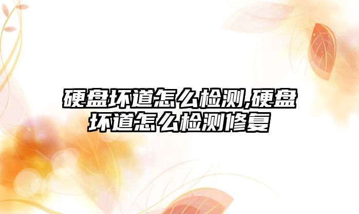 硬盤(pán)壞道怎么檢測,硬盤(pán)壞道怎么檢測修復