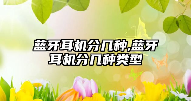 藍牙耳機分幾種,藍牙耳機分幾種類(lèi)型