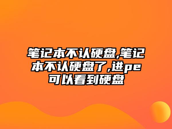 筆記本不認硬盤(pán),筆記本不認硬盤(pán)了,進(jìn)pe可以看到硬盤(pán)
