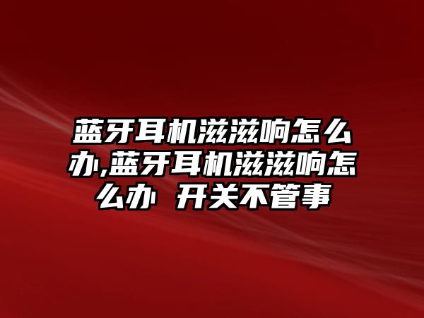 藍牙耳機滋滋響怎么辦,藍牙耳機滋滋響怎么辦 開(kāi)關(guān)不管事