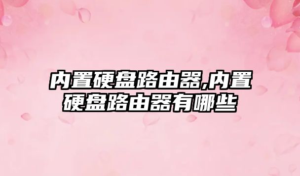 內置硬盤(pán)路由器,內置硬盤(pán)路由器有哪些