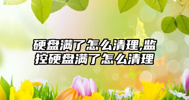 硬盤(pán)滿(mǎn)了怎么清理,監控硬盤(pán)滿(mǎn)了怎么清理