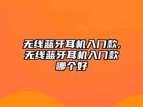 無(wú)線(xiàn)藍牙耳機入門(mén)款,無(wú)線(xiàn)藍牙耳機入門(mén)款哪個(gè)好
