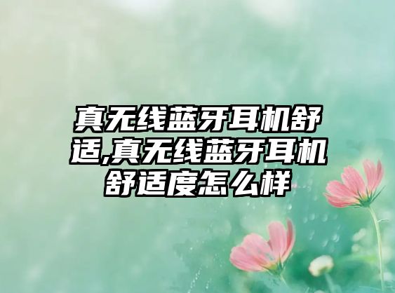 真無(wú)線(xiàn)藍牙耳機舒適,真無(wú)線(xiàn)藍牙耳機舒適度怎么樣